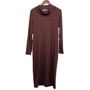 Women’s Peruvian Connection Long Sleeve Red And Black Dress